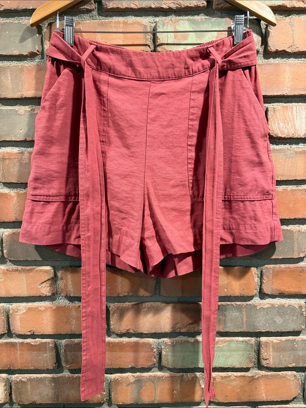 a new day Rusty Rose Tie-Waist Women's Shorts